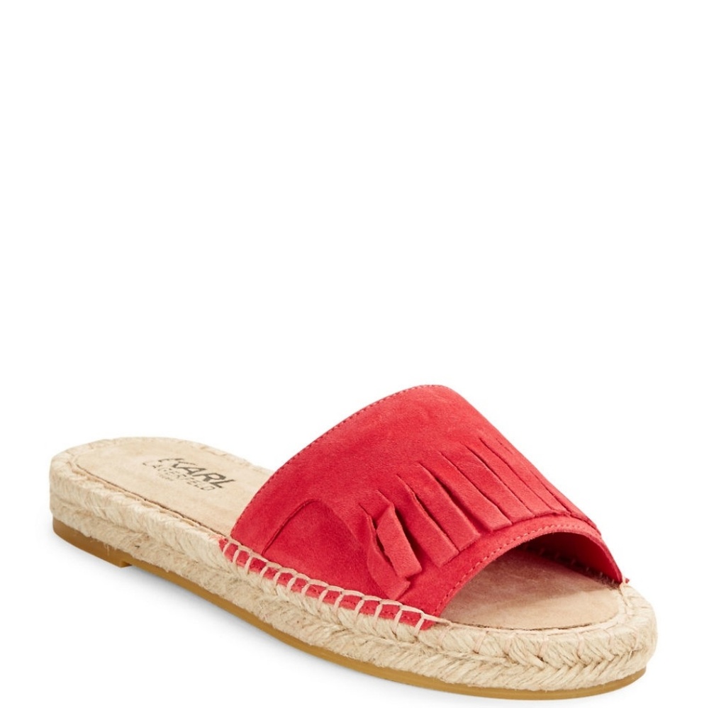 Karl Lagerfeld | Suede Espadrille Sandals | Size 6